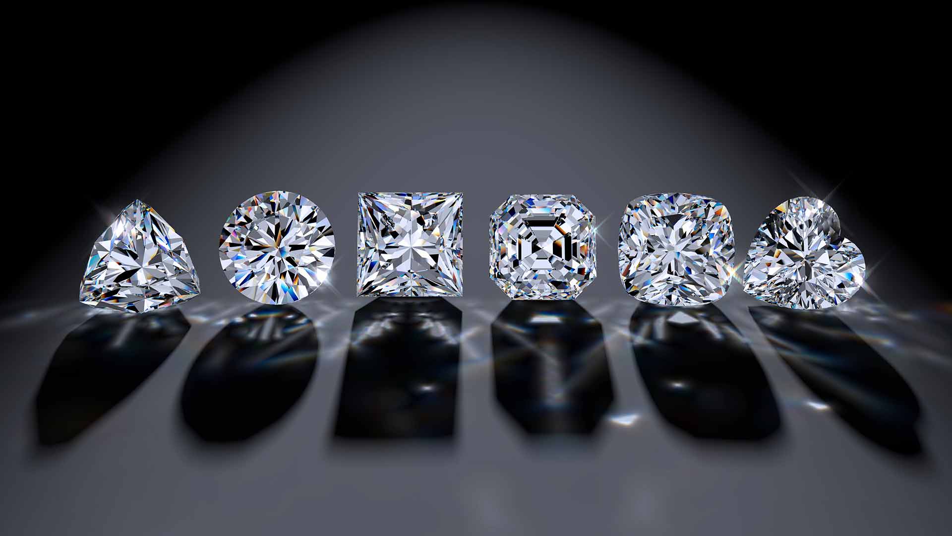 Les différentes tailles et formes du diamant