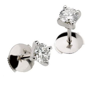 Cradle diamond earrings 
