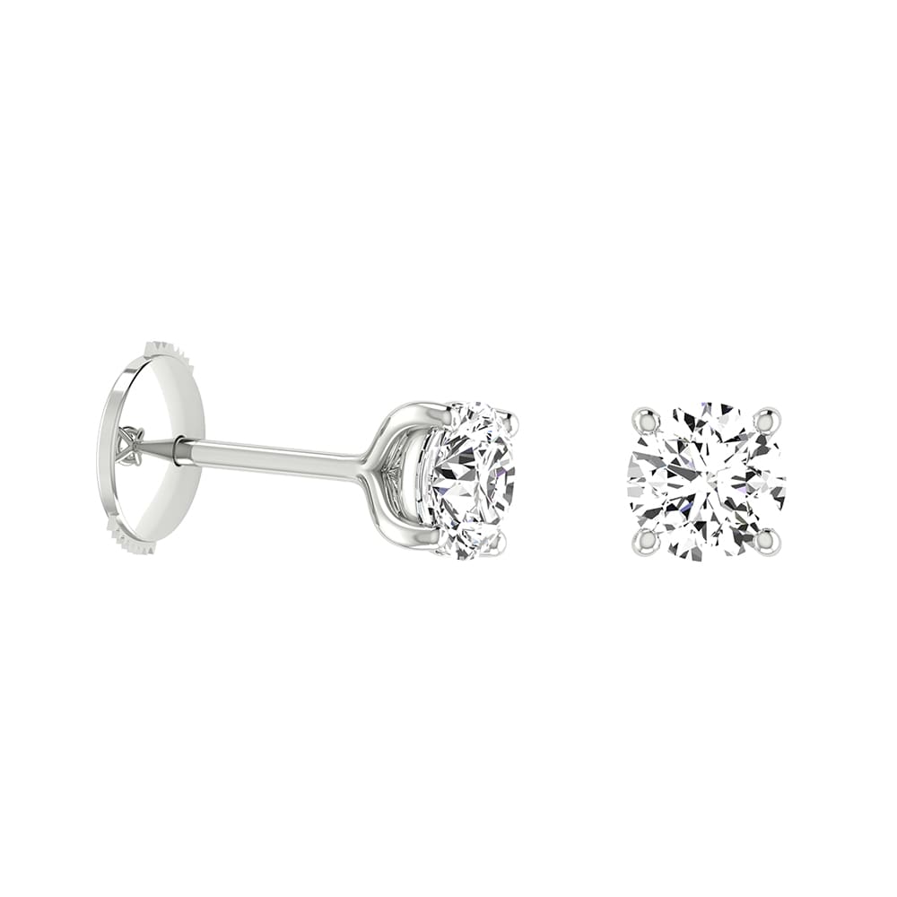 diamond earring 4 claws