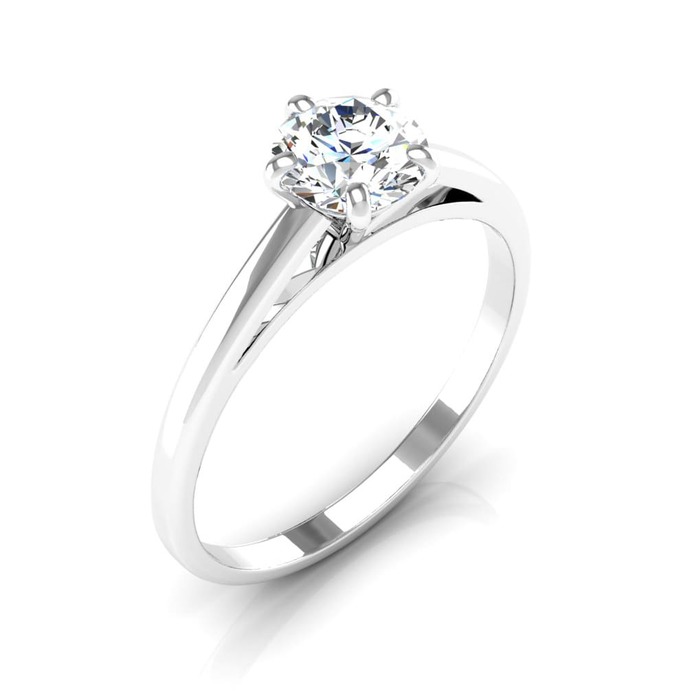 solitaire diamond ring 5 claws