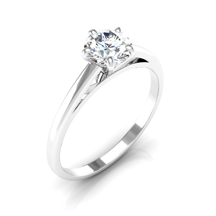 bague solitaire diamant 5 griffes