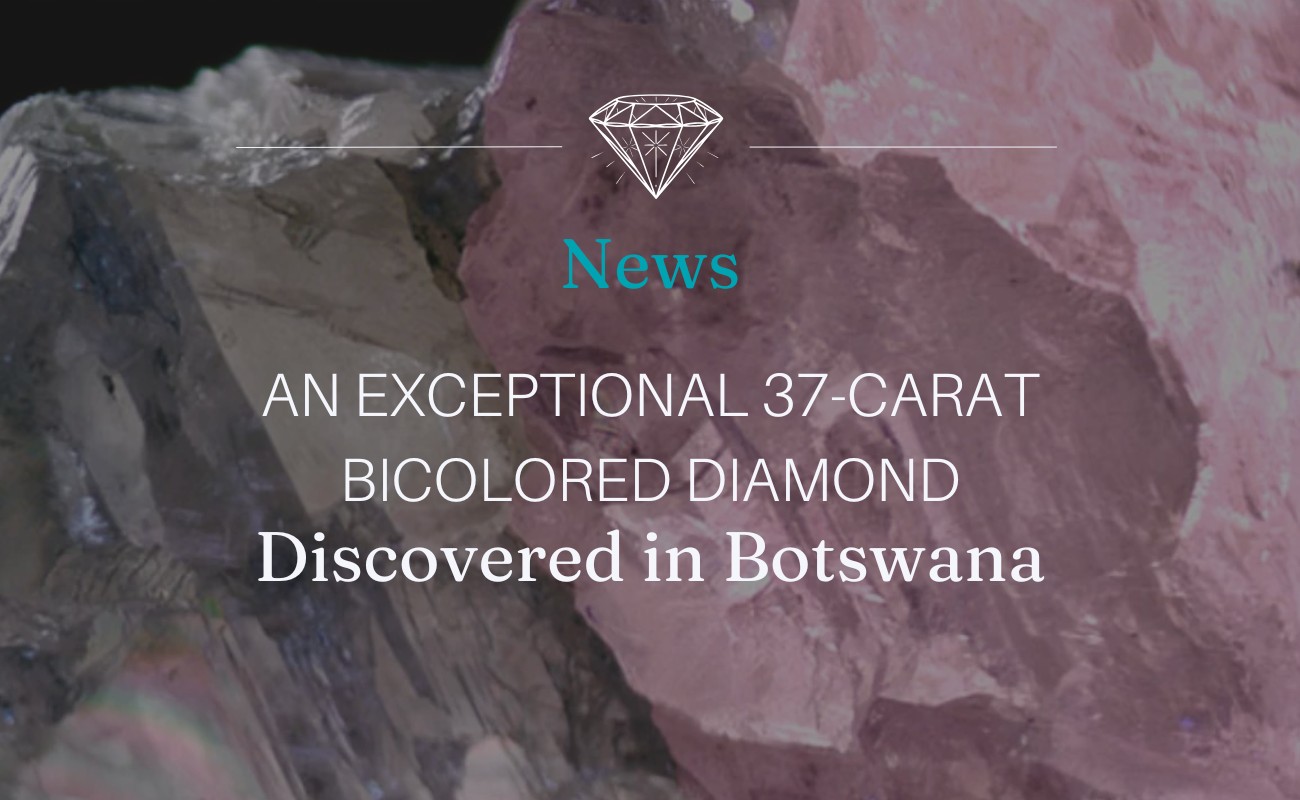 An exceptional 37-carat bicolored diamond discovered in Botswana: a legendary gemstone in the making