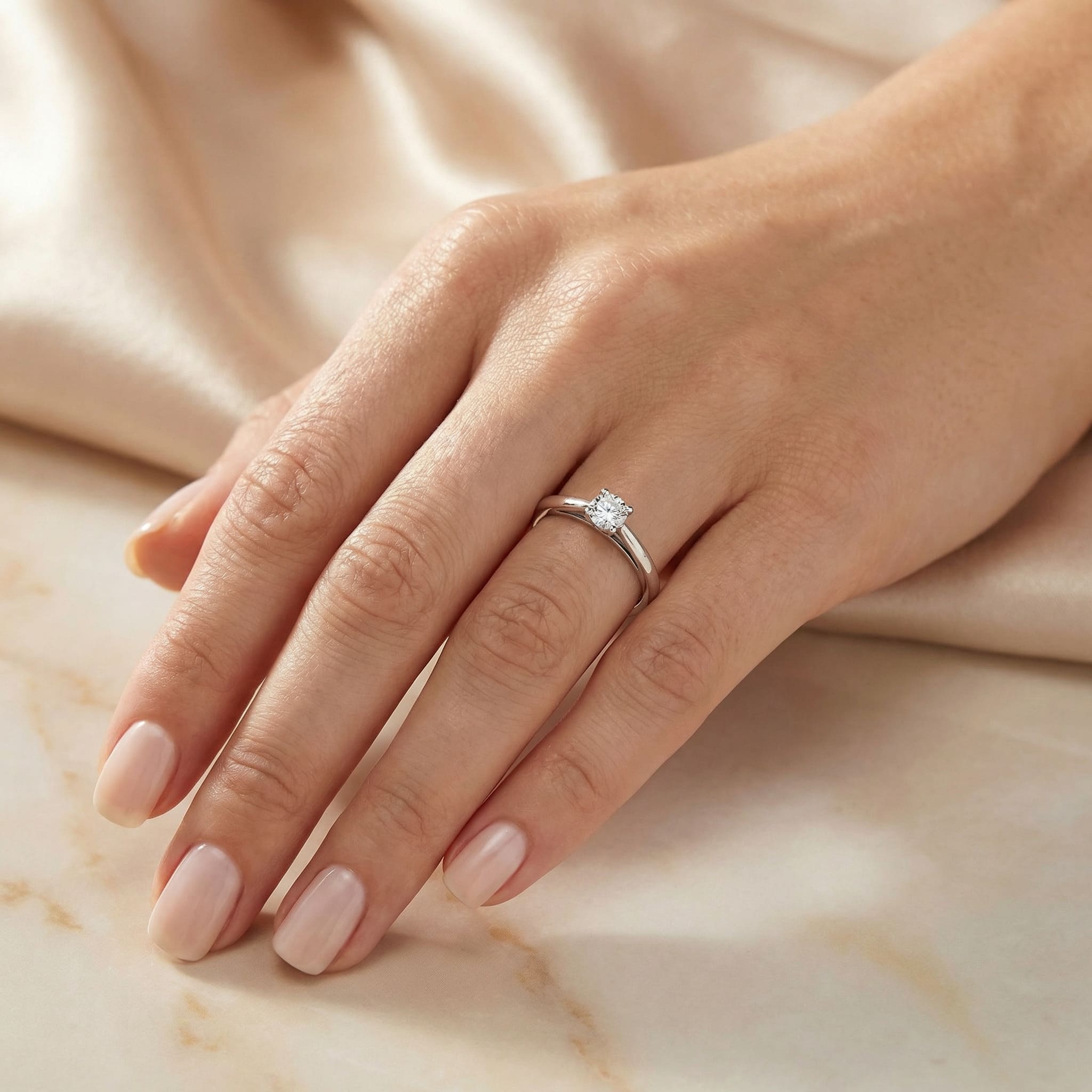 Bague de fiançailles diamant