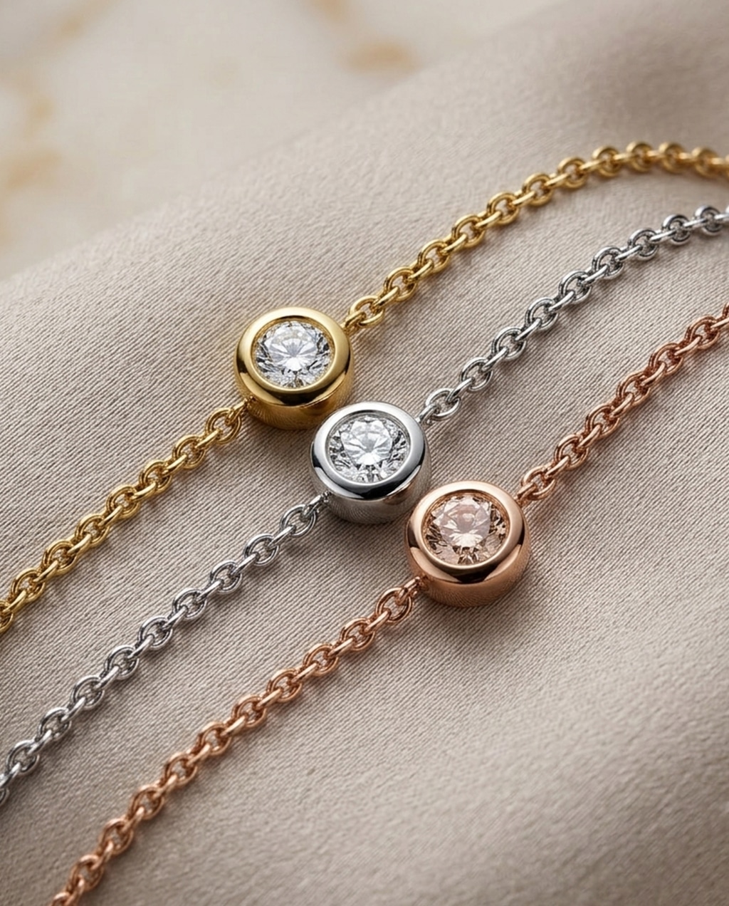 metal bracelet diamant