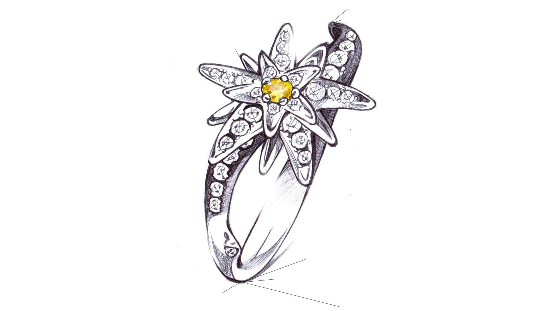 croquis bague