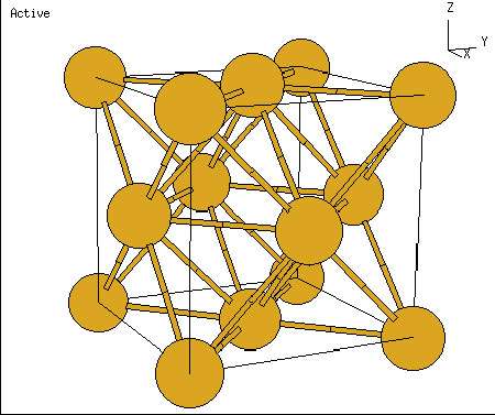 Cubic gold structure