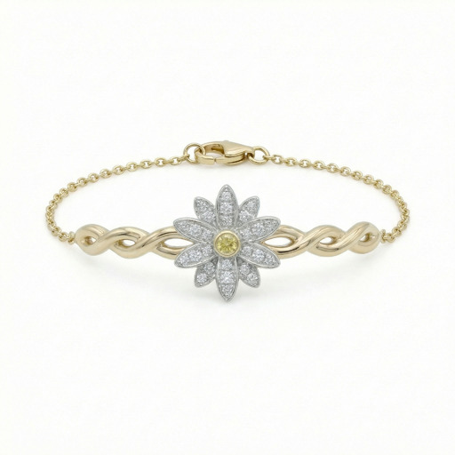  Bracelet   Diamant Or Jaune Lys de Mer Or Jaune 18 carats (750/000)