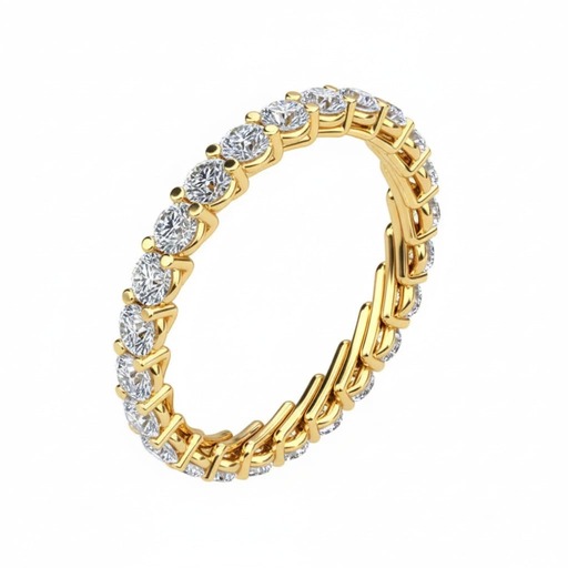 Alliance Tour complet  Diamant Or Jaune Karma 2 griffes Or Jaune 18 carats (750/000)