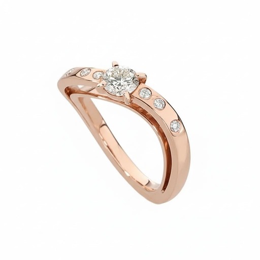 Bague  Créateurs  Diamant Or Rose CLIN D'OEIL LIGHT N°3 Or Rose 18 carats (750/000)