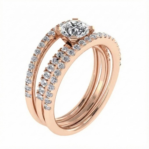 Bague  Classique   Diamant Or Rose PASSION Or Rose 18 carats (750/000)