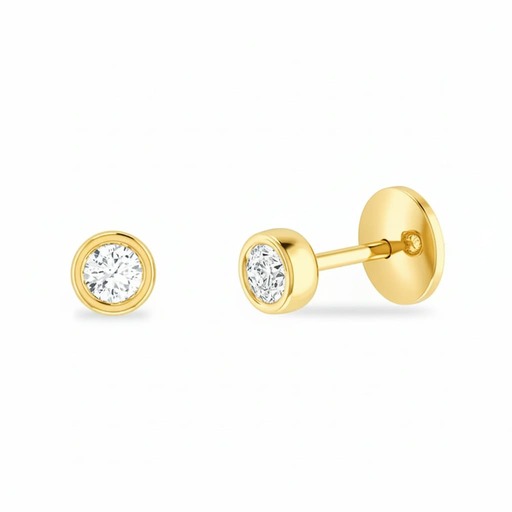 Earrings Classics  Diamond Yellow Gold ETERNITY Yellow Gold 18 carats (750/1000)