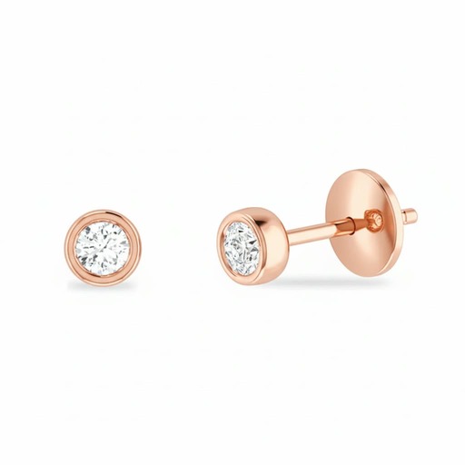 Earrings Classics  Diamond Pink Gold ETERNITY Pink Gold 18 carats (750/1000)