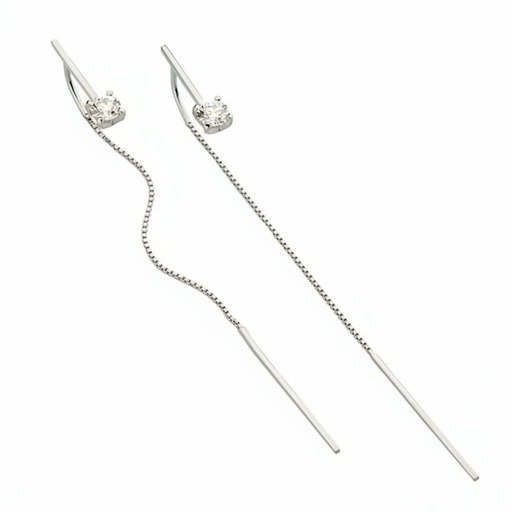 Boucles d'Oreilles  Créateurs  Diamant Or Rose VENITIENNES