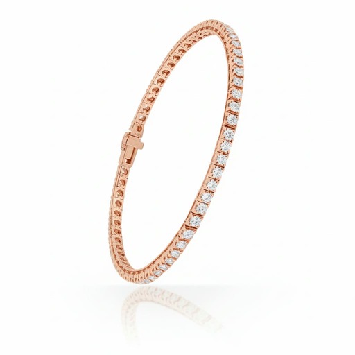  Bracelet   Diamant Or Rose RIVIERE DIAMANTS Or Rose 18 carats (750/000)
