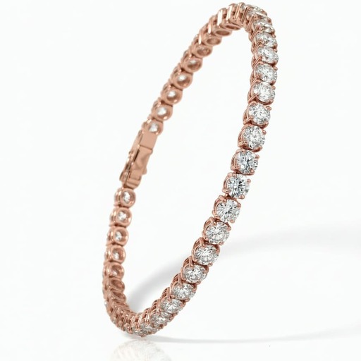  Bracelet   Diamant Or Rose TENNIS DIAMANTS Or Rose 18 carats (750/000)