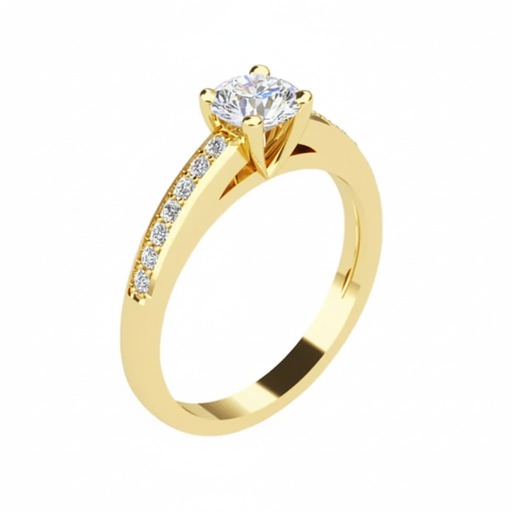 Engagement ring Paved   Diamond Yellow Gold SUNRISE (Paved) Yellow Gold 18 carats (750/1000)