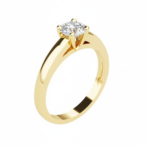 Engagement ring Classics  Diamond Yellow Gold SUNRISE Yellow Gold 18 carats (750/1000)