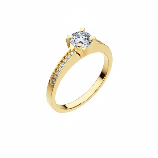 Engagement ring Paved   Diamond Yellow Gold DEVA (paved) Yellow Gold 18 carats (750/1000)