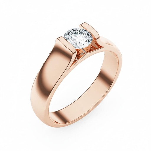 Engagement ring Classics  Diamond Pink Gold Between you and me Pink Gold 18 carats (750/1000)