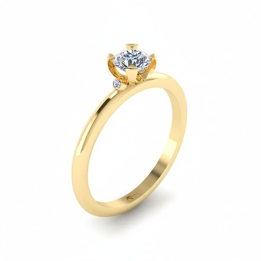 Engagement ring Classics  Diamond Yellow Gold LOVE Yellow Gold 18 carats (750/1000)
