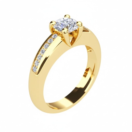 Engagement ring Paved   Diamond Yellow Gold PARISOLO (paved) Yellow Gold 18 carats (750/1000)