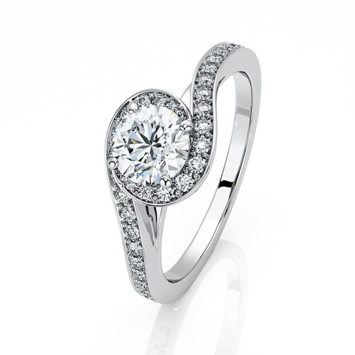 Bague  Classique  Diamant or EMBRASSE MOI