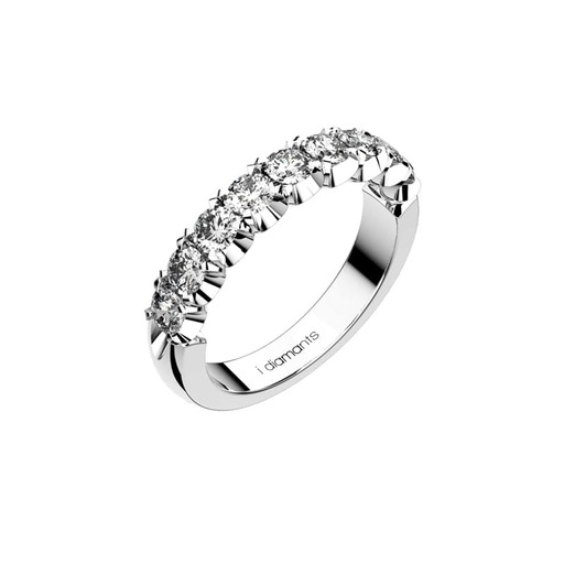 Wedding Band Half set   Diamond White Gold MELODY