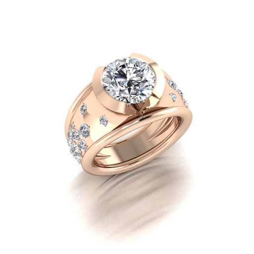 Bague  Classique  Diamant or CONSTELLATION