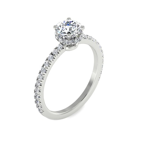 Bague  Classique   Diamant Or Blanc COURONNE DE DIAMANTS