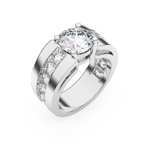 Ring Classics  Diamond White Gold with palladium  with palladium   18 carats (750/1000) FOR EVER YOURS