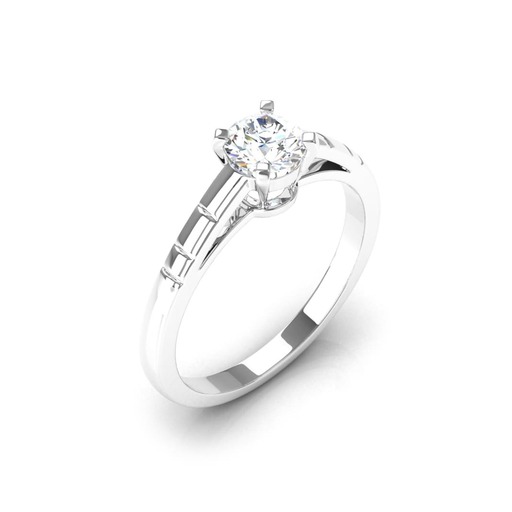 Engagement ring Classics  Diamond White Gold Some-day (one-Night) 4-Claws and Hyphens