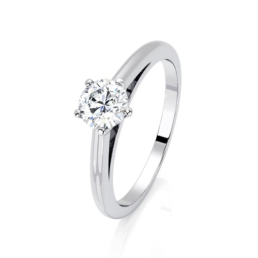 Solitaire  Classique   Diamant Or Rose 5 Griffes Classic