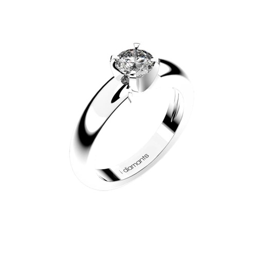 Engagement ring Classics  Diamond White Gold with palladium  with palladium   18 carats (750/1000) NOSOLO