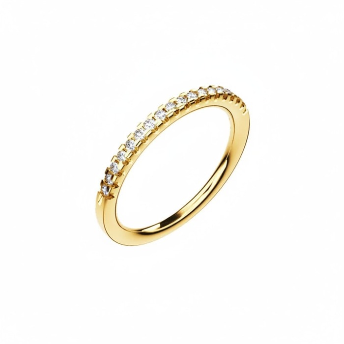 Wedding Band Half set  Diamond Yellow Gold SWEET