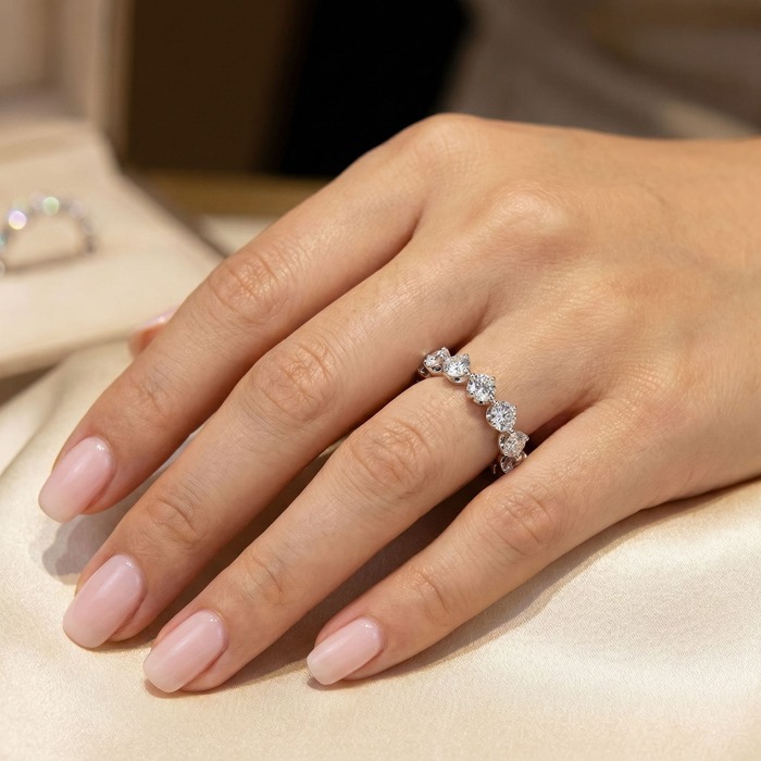 buy Wedding Band Full set Diamond White Gold MADAM PARIS