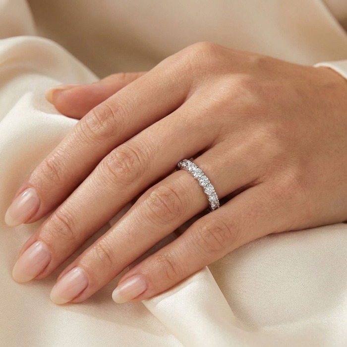 acheter Alliance Tour complet Diamant Or Blanc SYMPHONIE