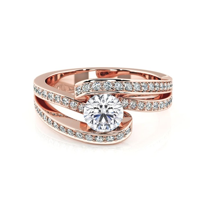 purchase Ring Classics Diamond Pink Gold CARESS