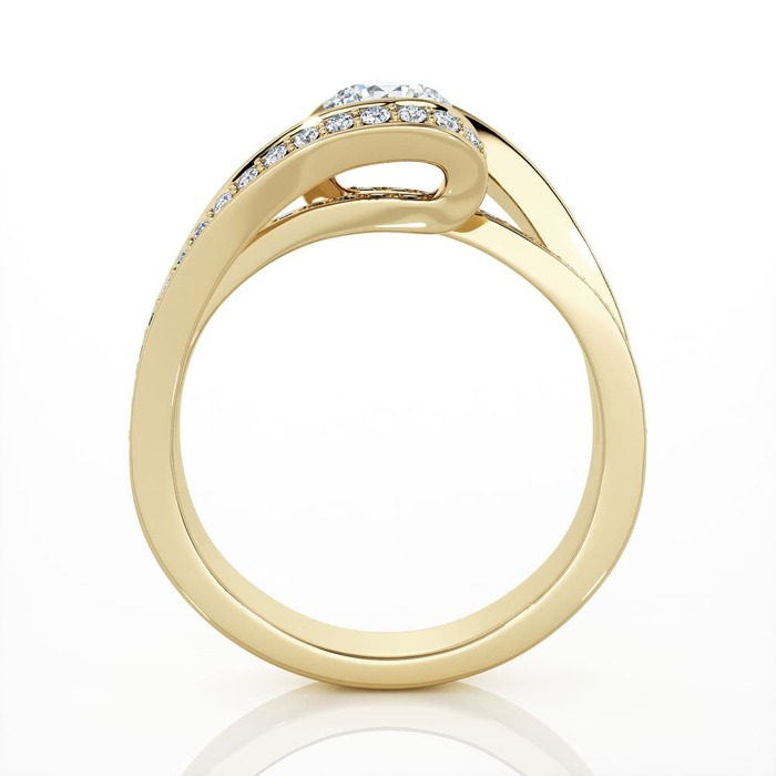 vente Bague  Classique  Diamant Or Jaune CARESSE