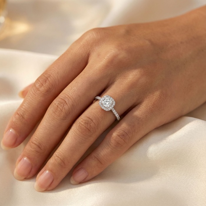 acheter Bague  Classique  Diamant Or Blanc COUSSIN