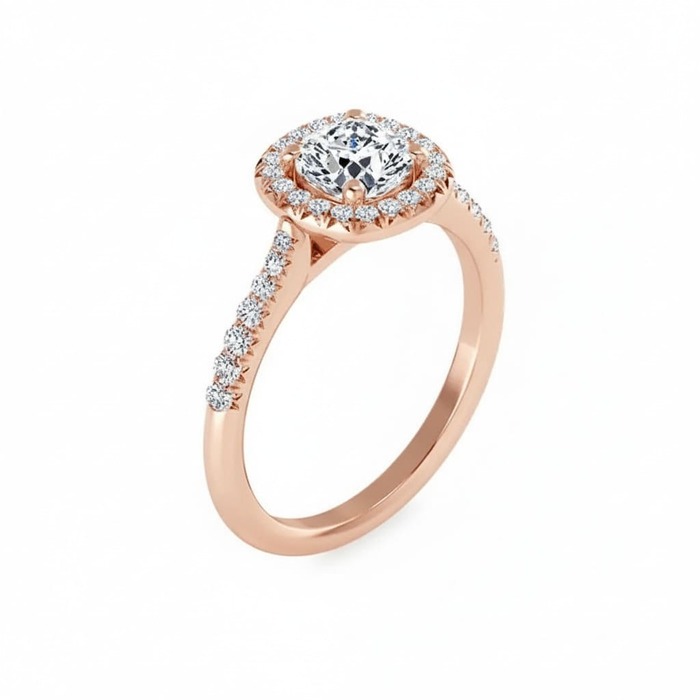Bague Classique Diamant Or Rose COUSSIN