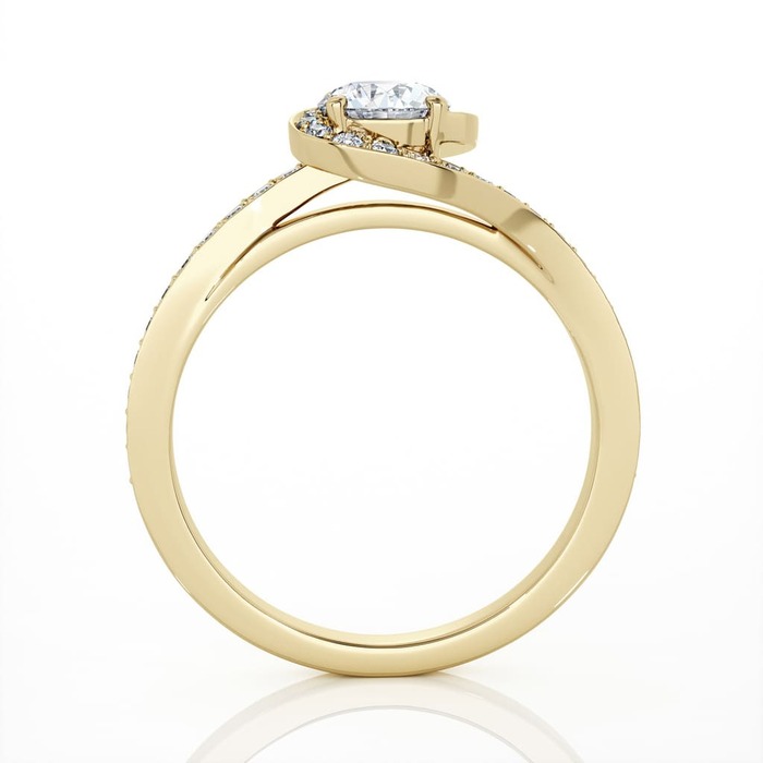 sell Ring Classics Diamond Yellow Gold KISS ME