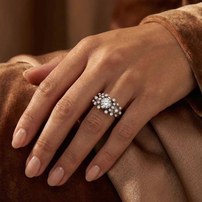 acheter Bague  Créateurs Diamant Or Blanc FEU d' ARTIFICE