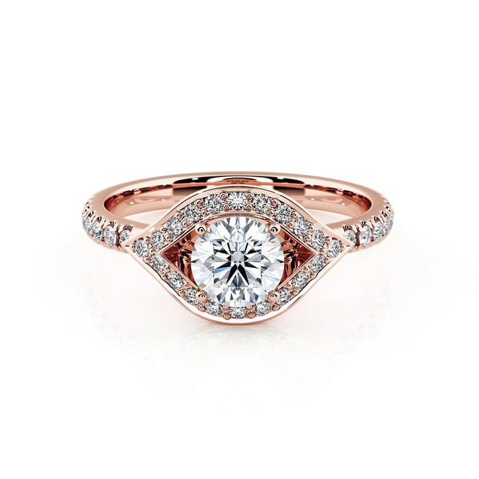 purchase Ring Classics Diamond Pink Gold LOVE ARROW