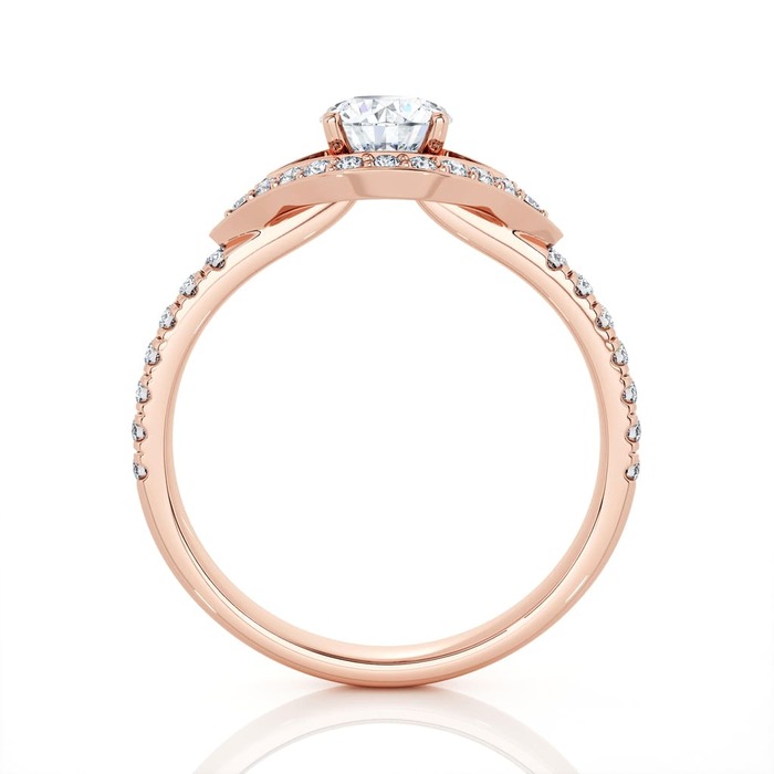 vente Bague  Classique  Diamant Or Rose FLECHE D`AMOUR