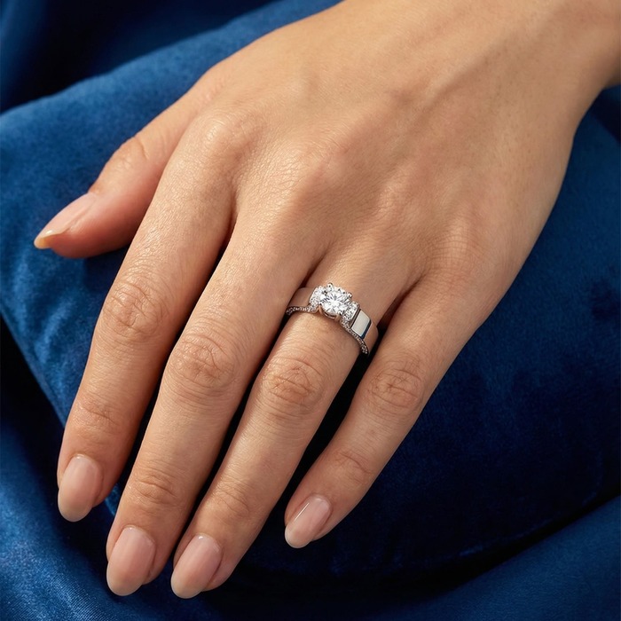 buy Ring Classics Diamond White Gold THRILL