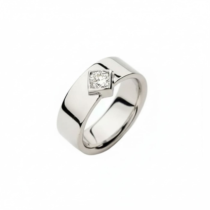 Ring Designer jewellery Diamond White Gold LUDA
