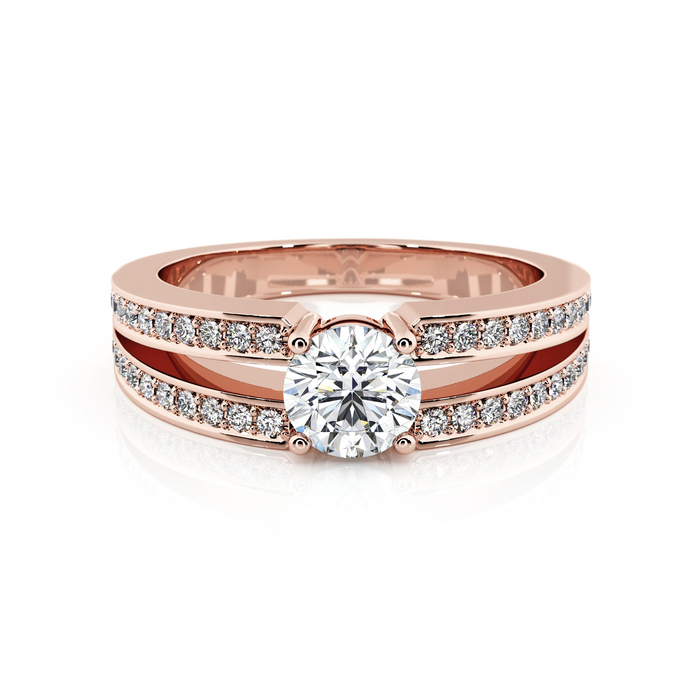 purchase Ring Classics Diamond Pink Gold The 2 of us
