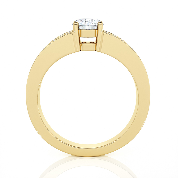 vente Bague  Classique  Diamant Or Jaune NOUS 2