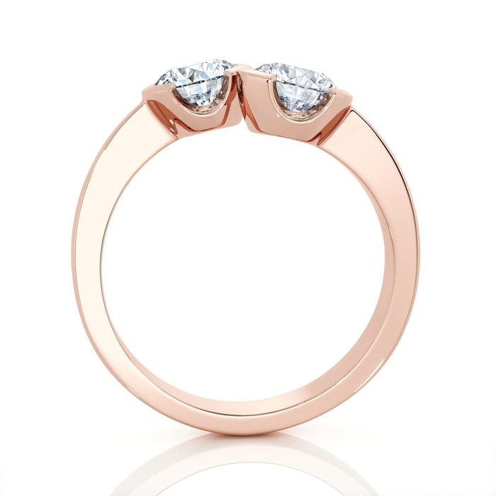 sell Ring You and me Diamond Pink Gold You and me