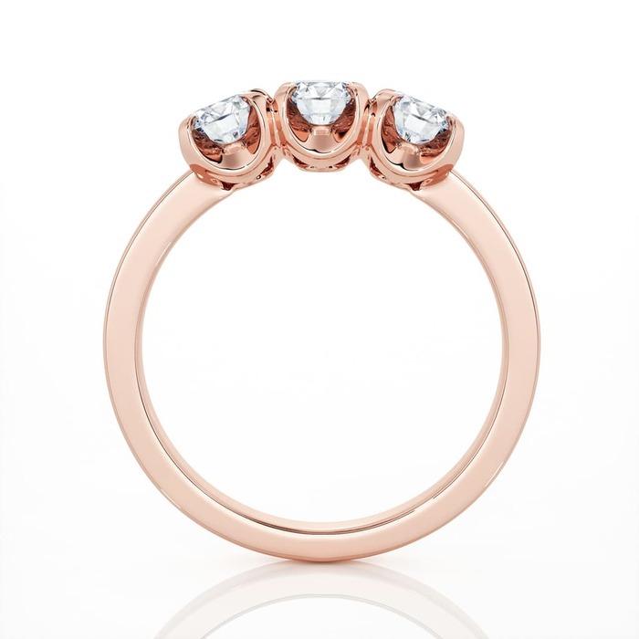 sell Ring Trilogy Diamond Pink Gold TRILOGY 3